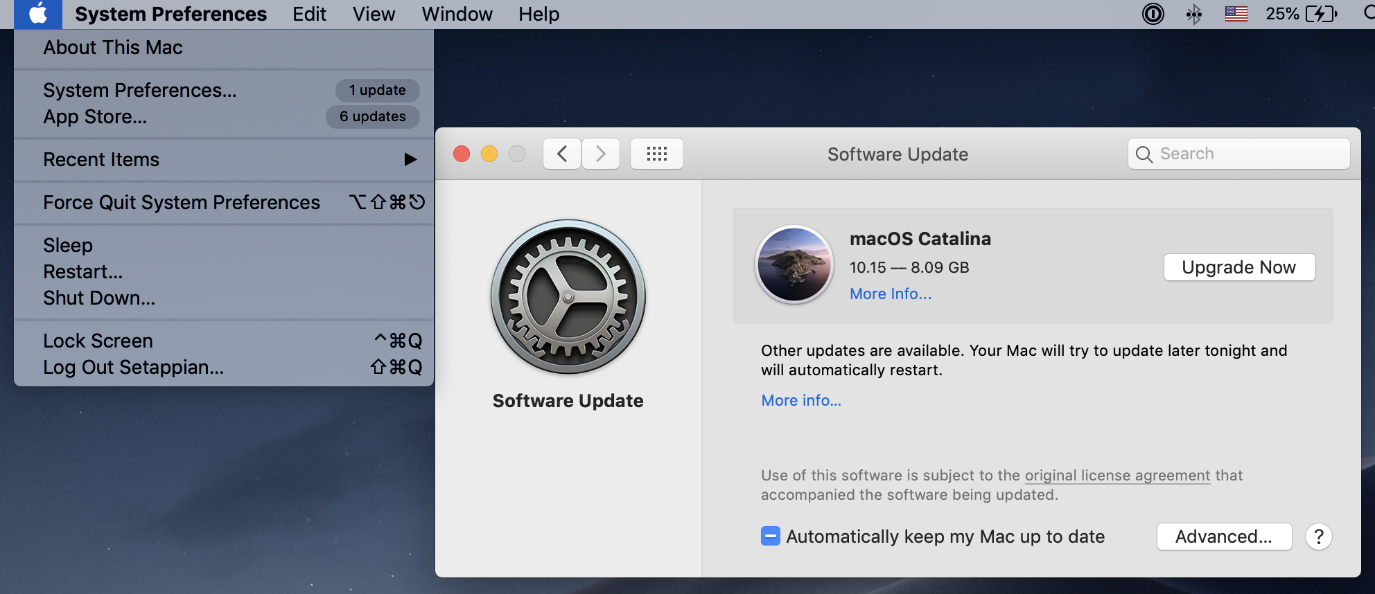 Mac software update won